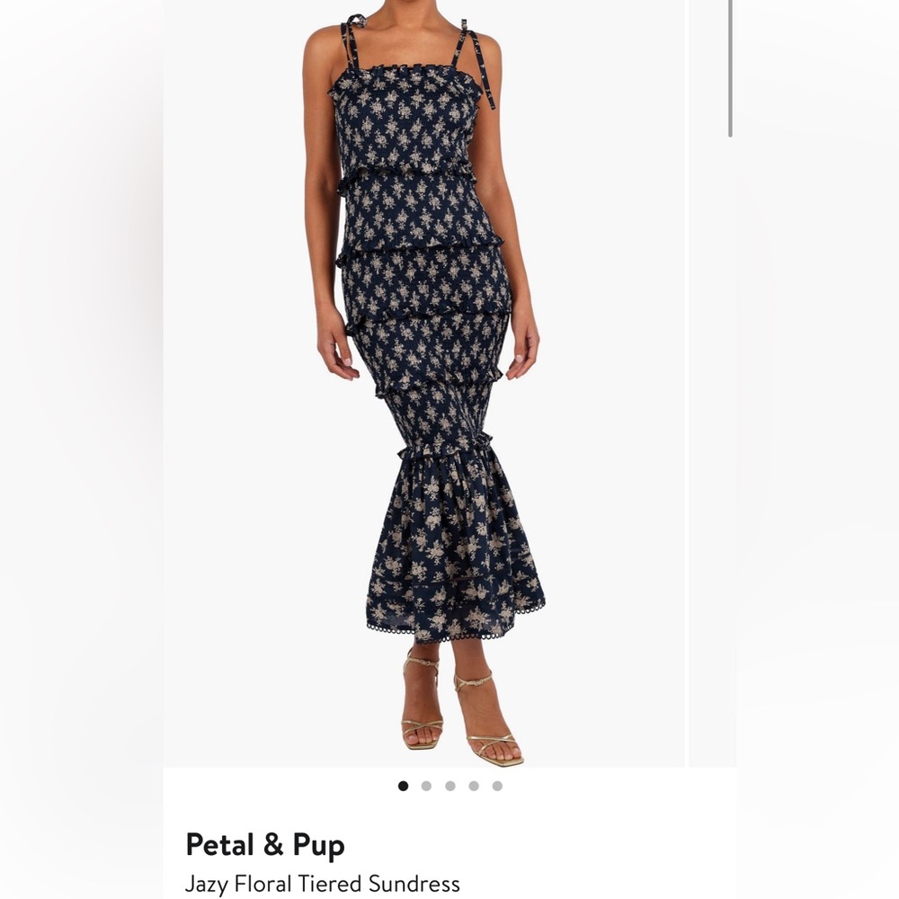 Petal & pup jazy floral tiered sundress